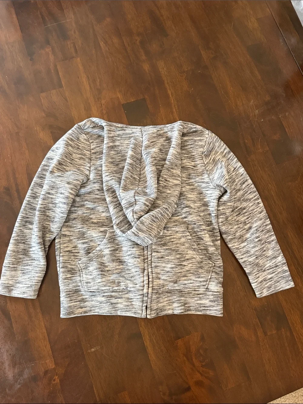 Old Navy Light Gray Heather Front Zip Hoodie